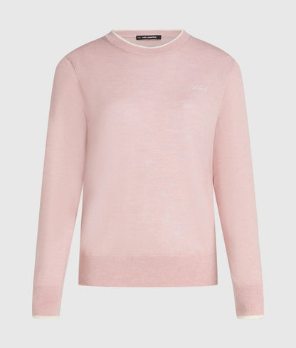 Merino wool crewneck sweater