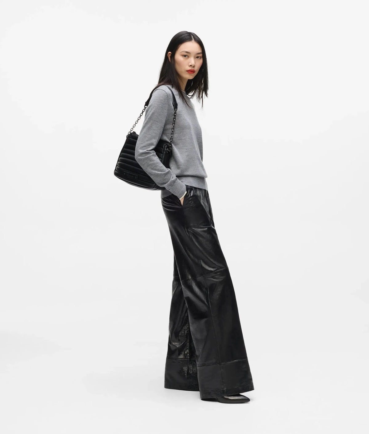 Merino wool crewneck sweater