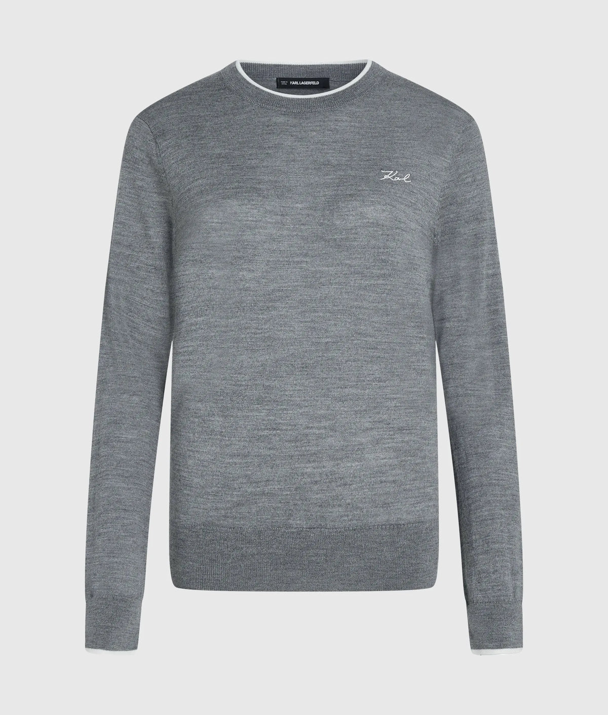 Merino wool crewneck sweater