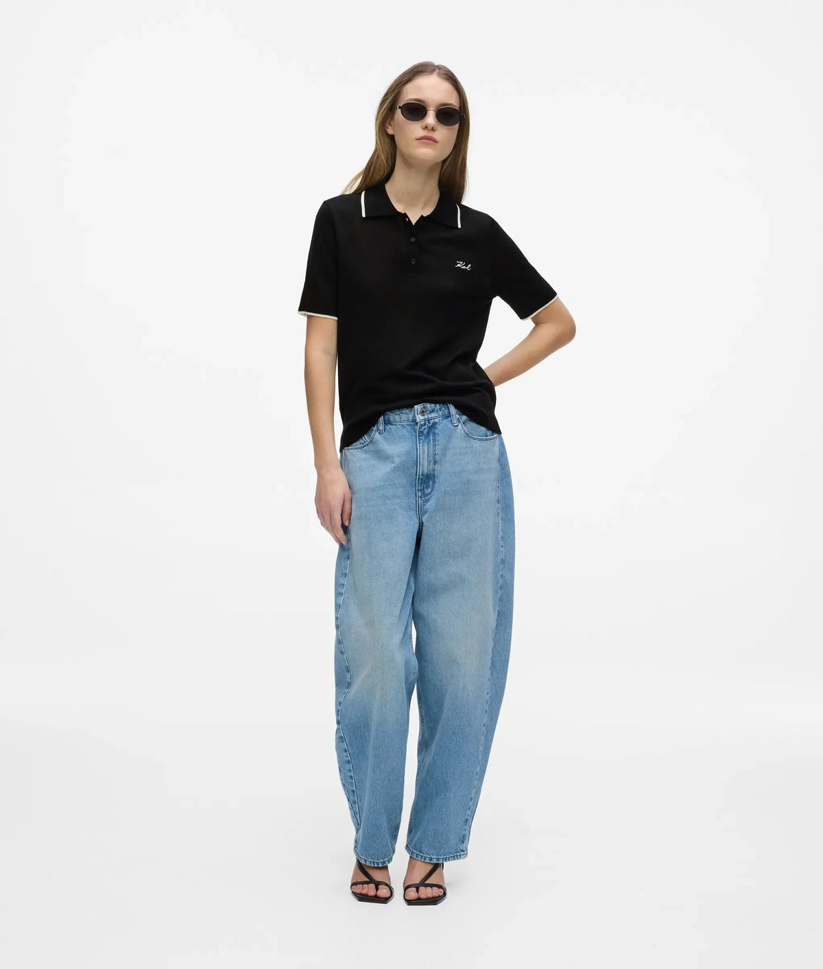Merino wool polo shirt