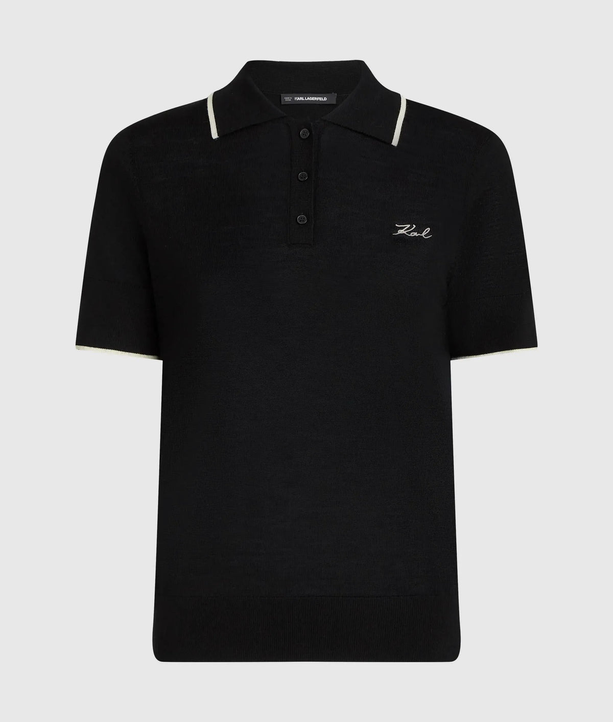 Merino wool polo shirt