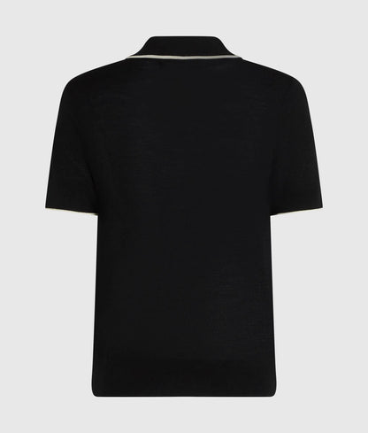 Merino wool polo shirt