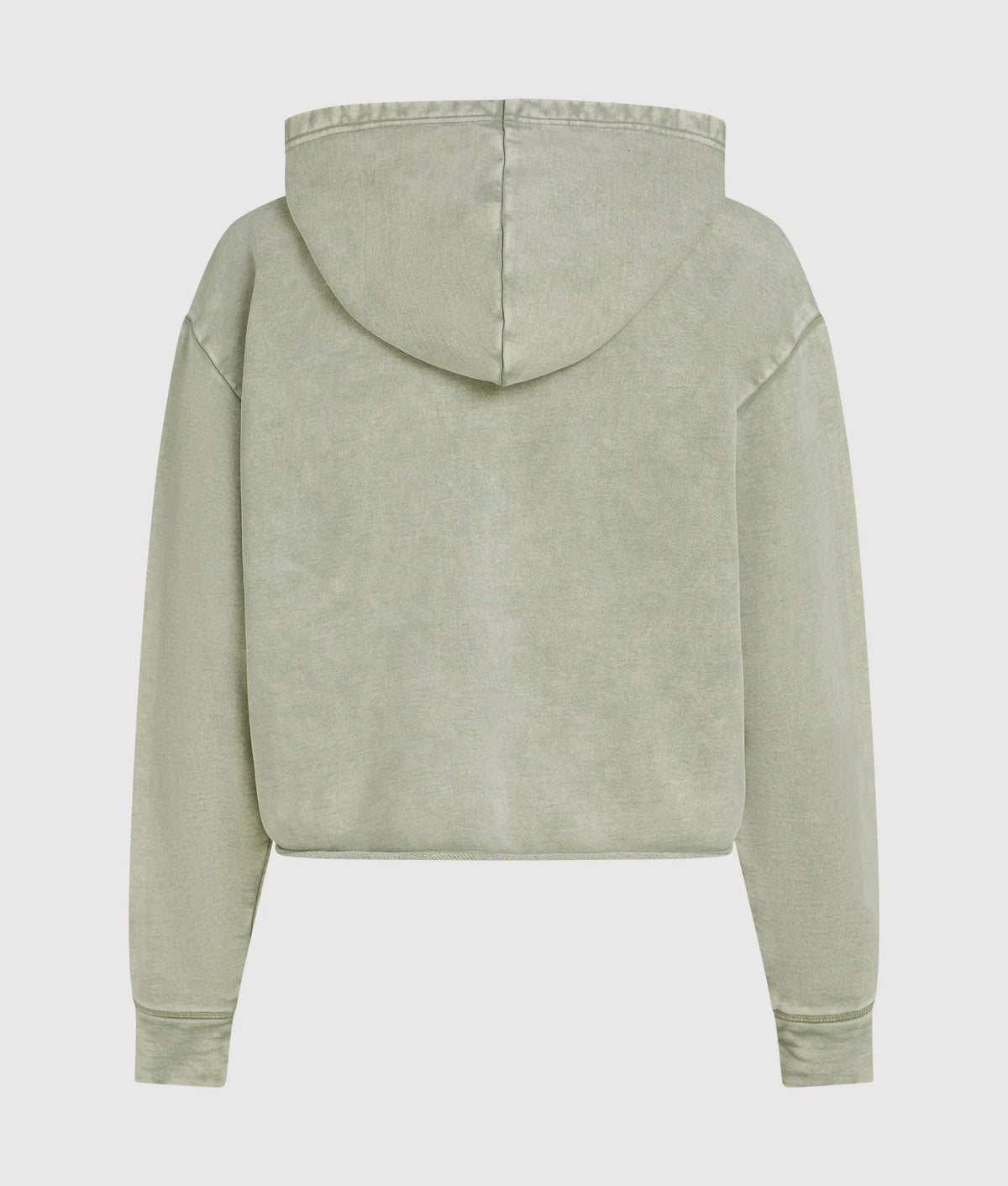 Washed zip-up hoodie