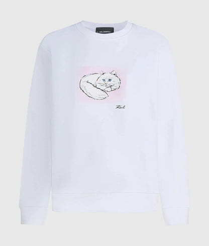 Illustrated portrait sweatshirt