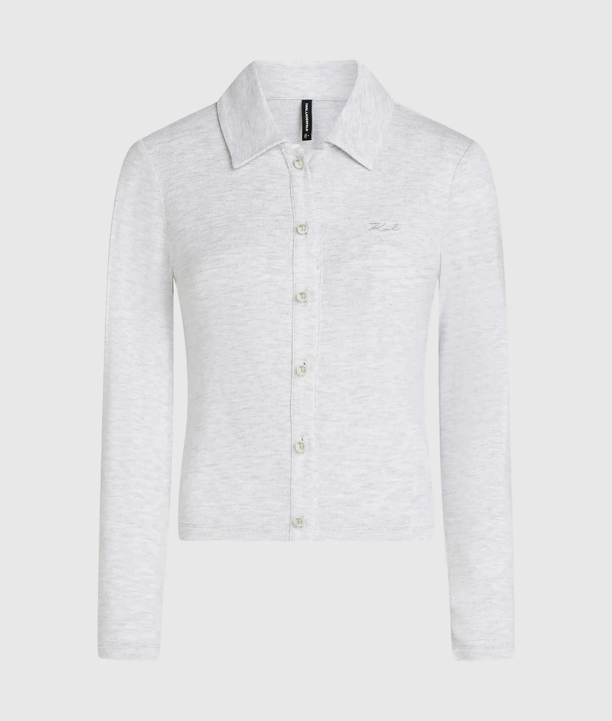 Faux-pearl loungewear cardigan
