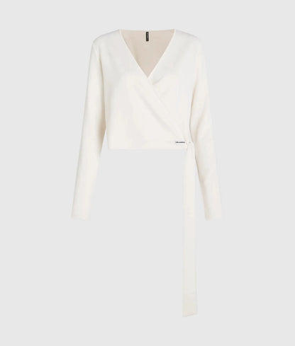 Loungewear wrap top
