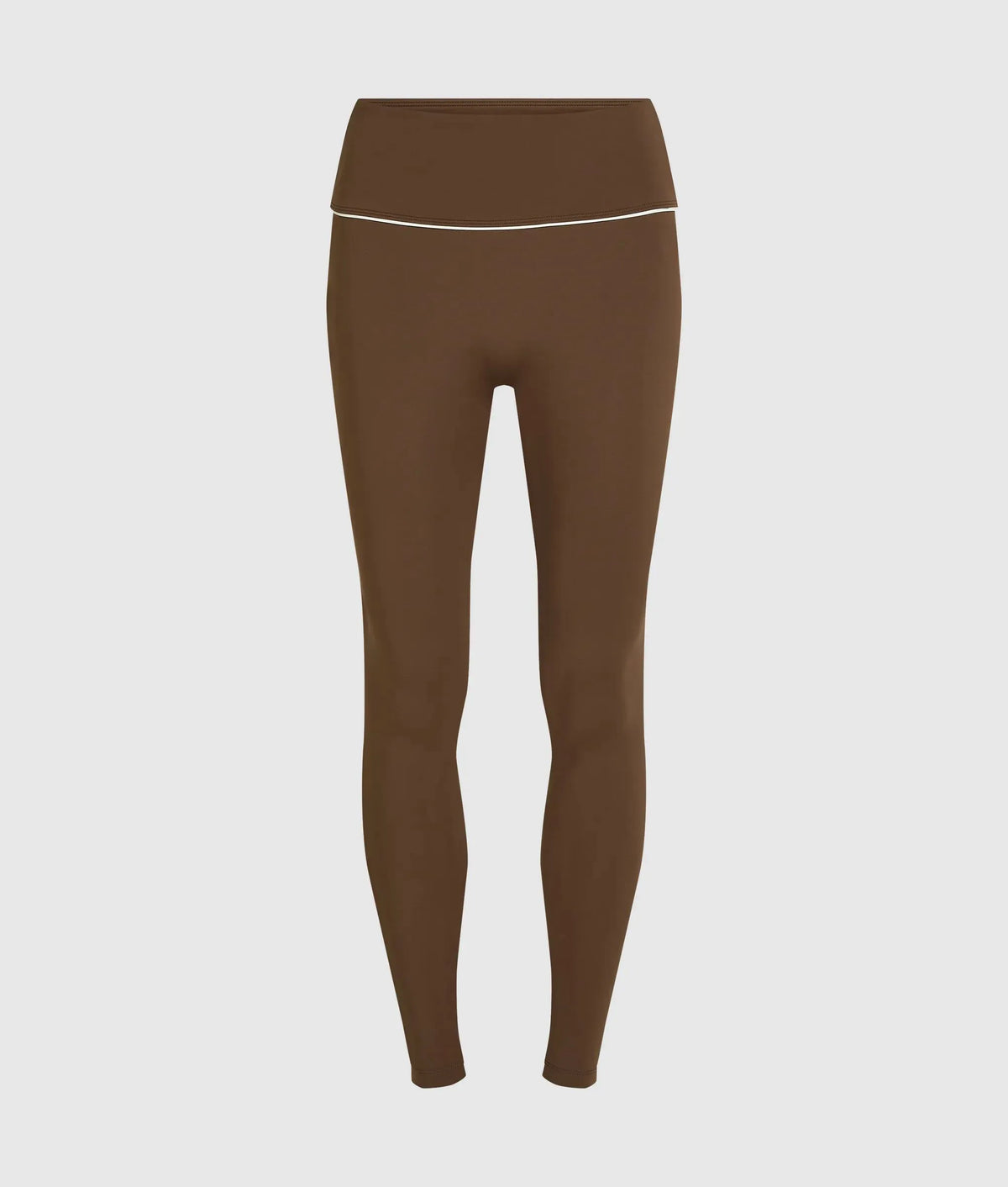 Contrast piping athleisure leggings
