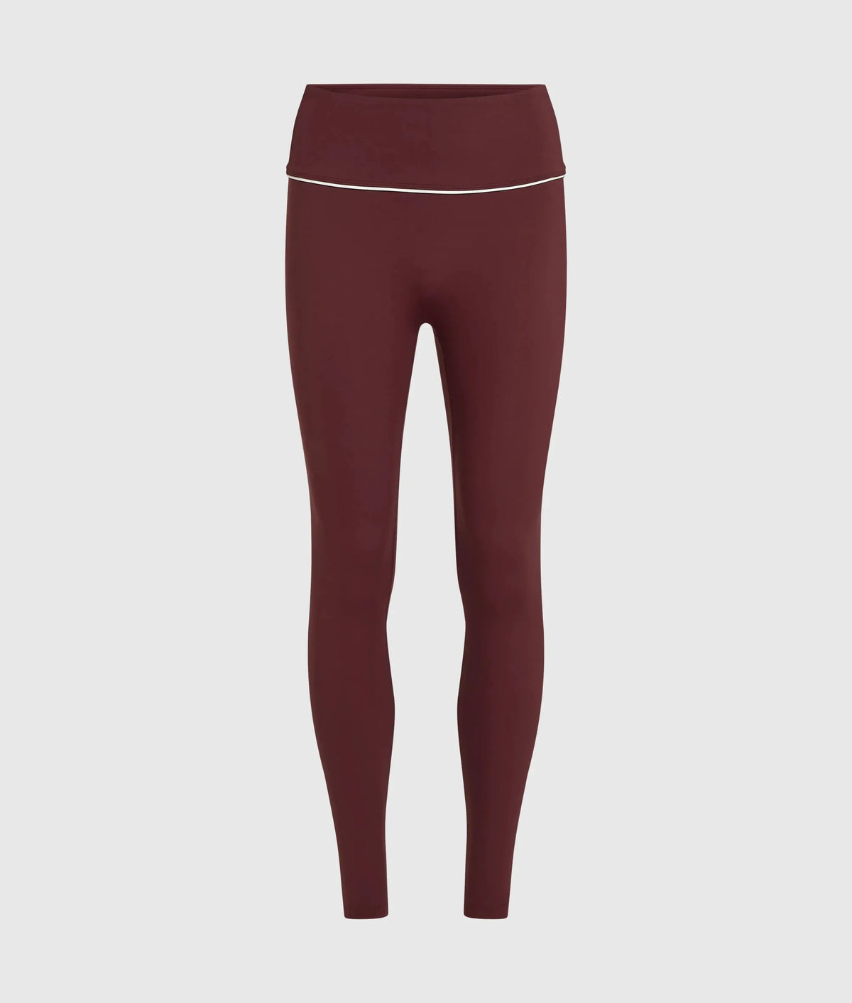 Contrast piping athleisure leggings