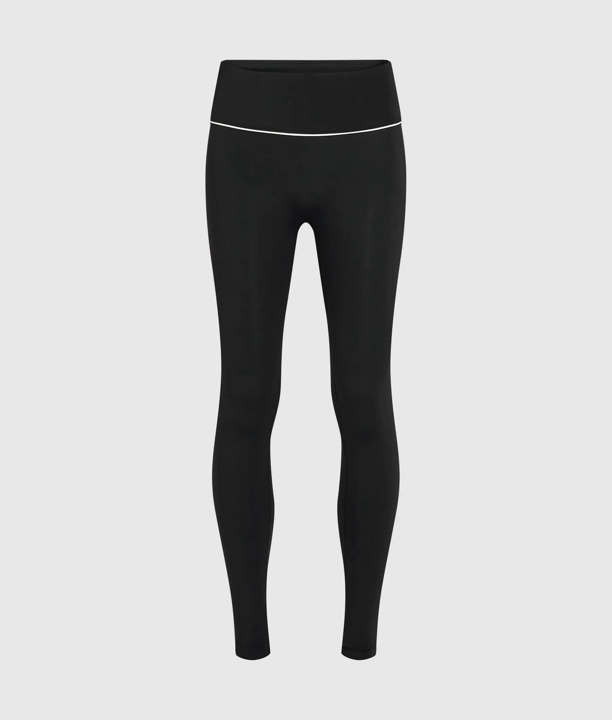 Contrast piping athleisure leggings