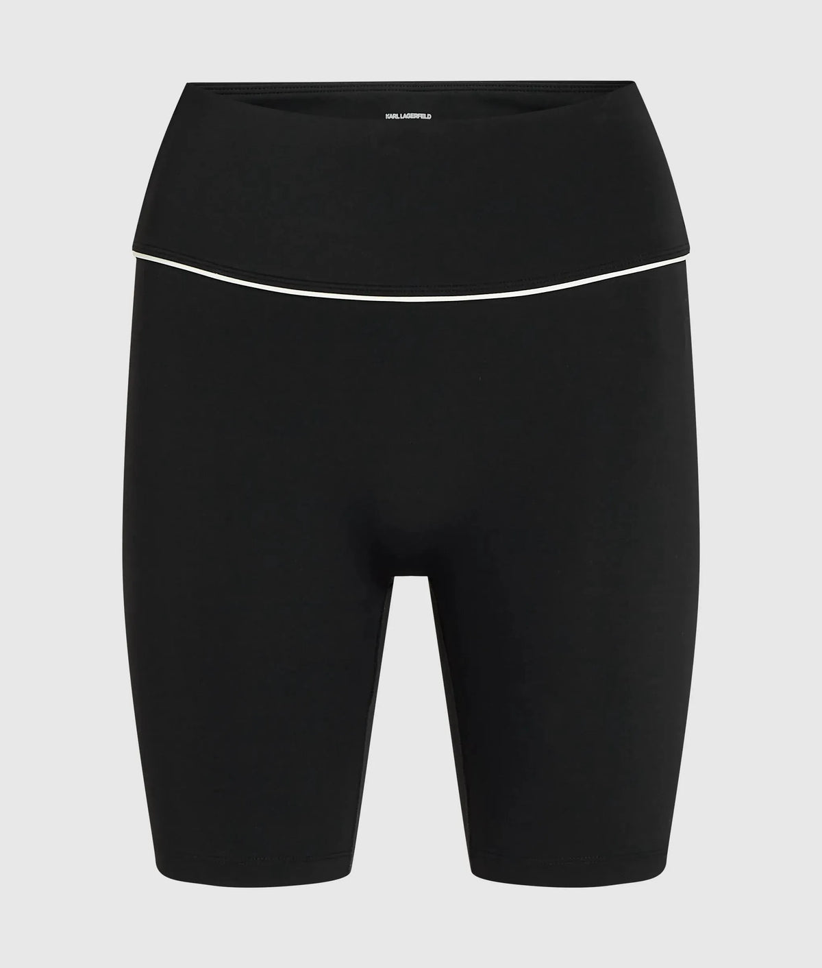 Contrast piping athleisure shorts