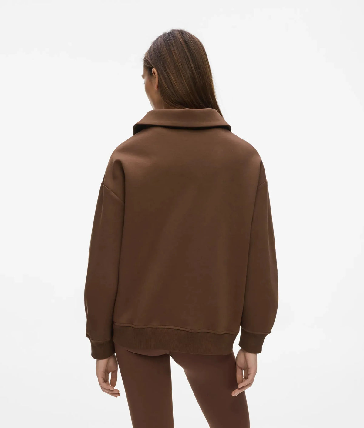 Logo athleisure half-zip sweatshirt