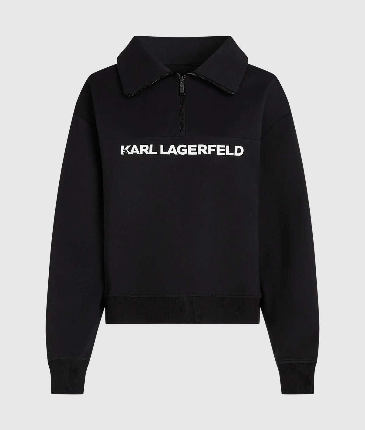 Logo athleisure half-zip sweatshirt