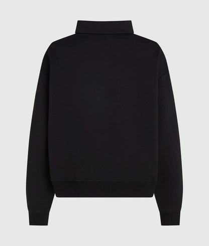 Logo athleisure half-zip sweatshirt