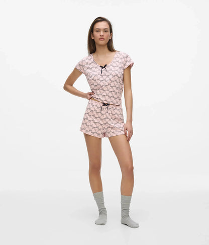Signature bow pajama set