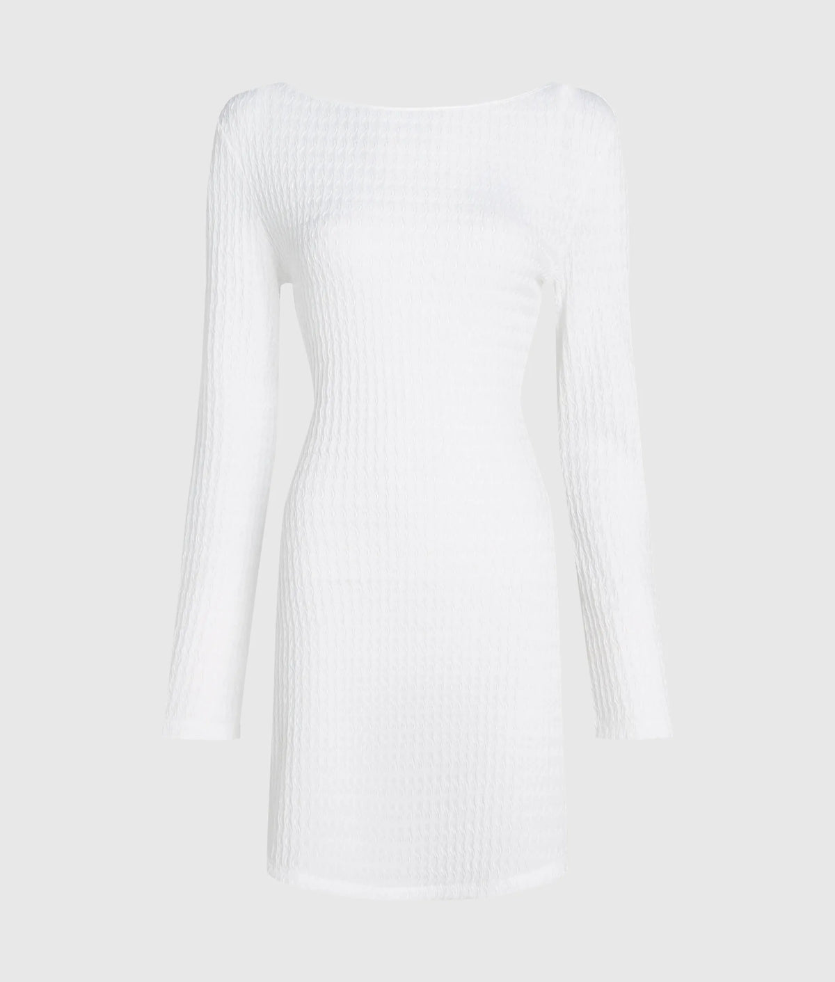 Textured faux-pearl mini beach dress