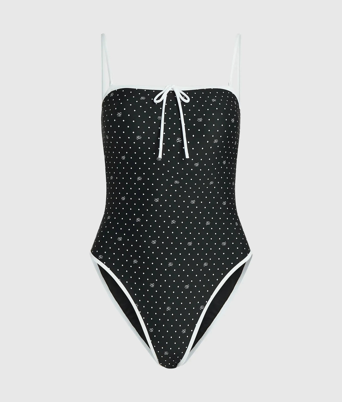 Polka dot cheeky swimsuit