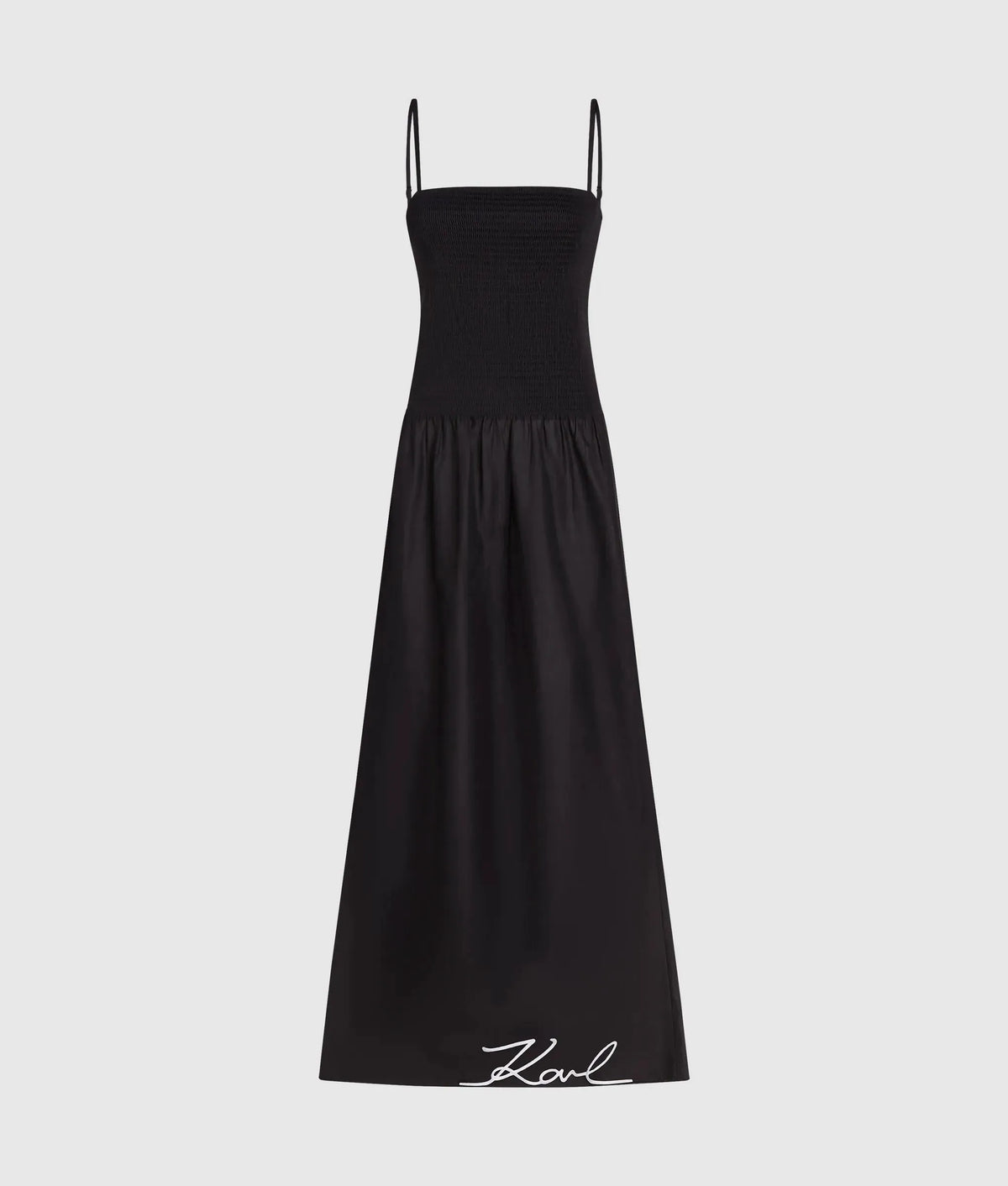 Signature drop-waist maxi dress