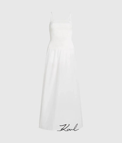 Signature drop-waist maxi dress