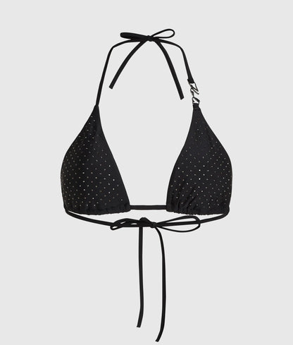 Rhinestone triangle bikini top