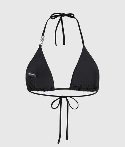 Rhinestone triangle bikini top