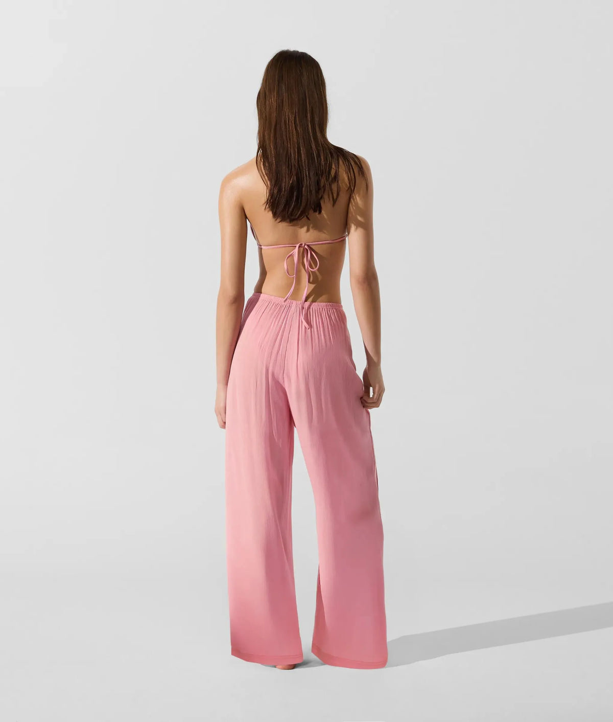 Waist-tie beach pants