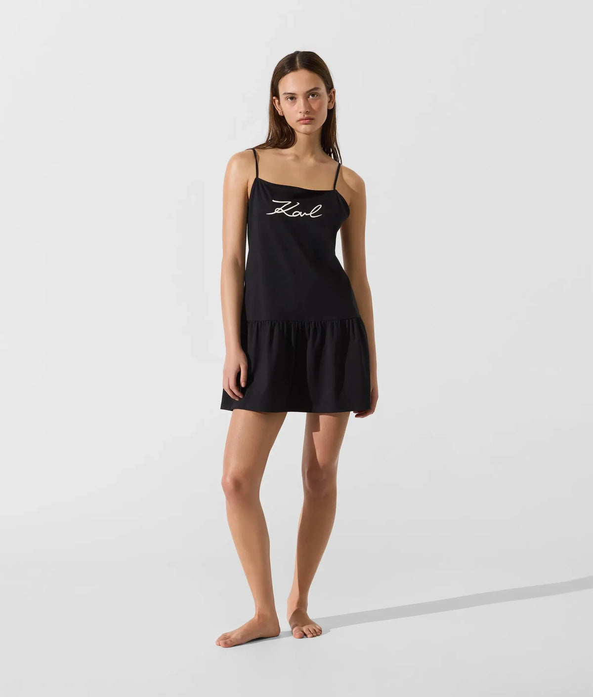 Signature jersey mini beach dress