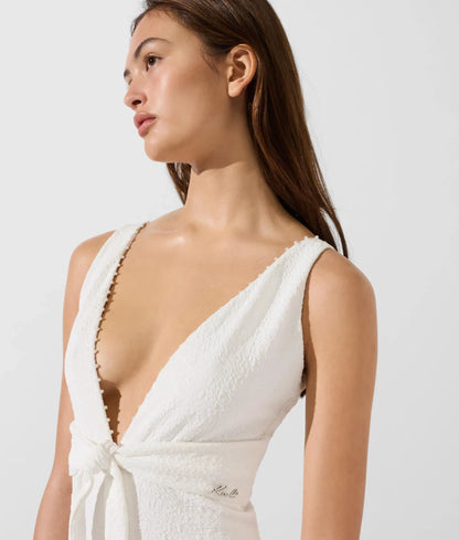 Textured faux-pearl swimsuit