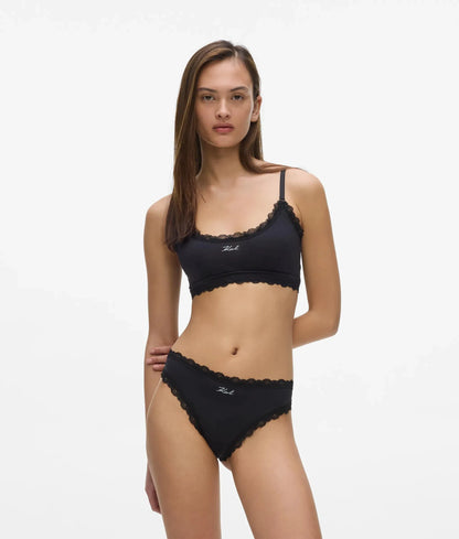 Signature lace trim thong – 3-pack