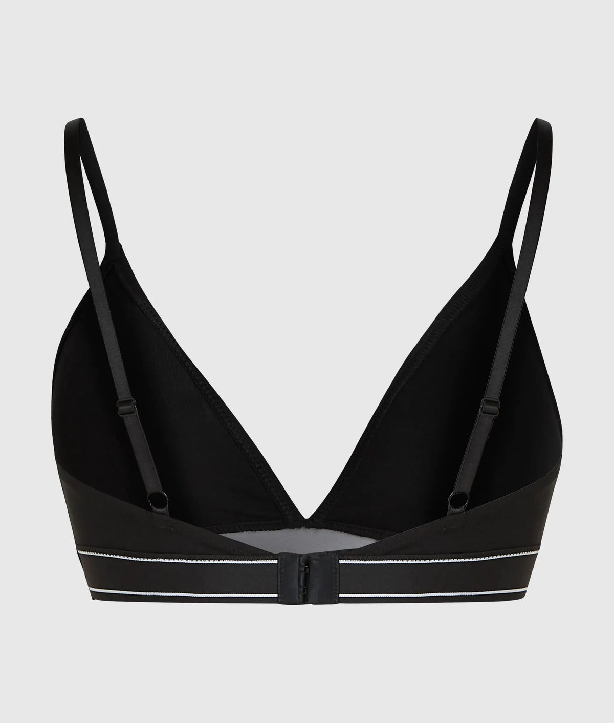 Piped triangle bralette