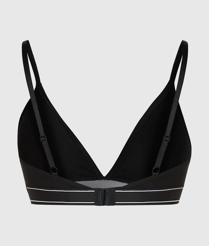 Piped triangle bralette