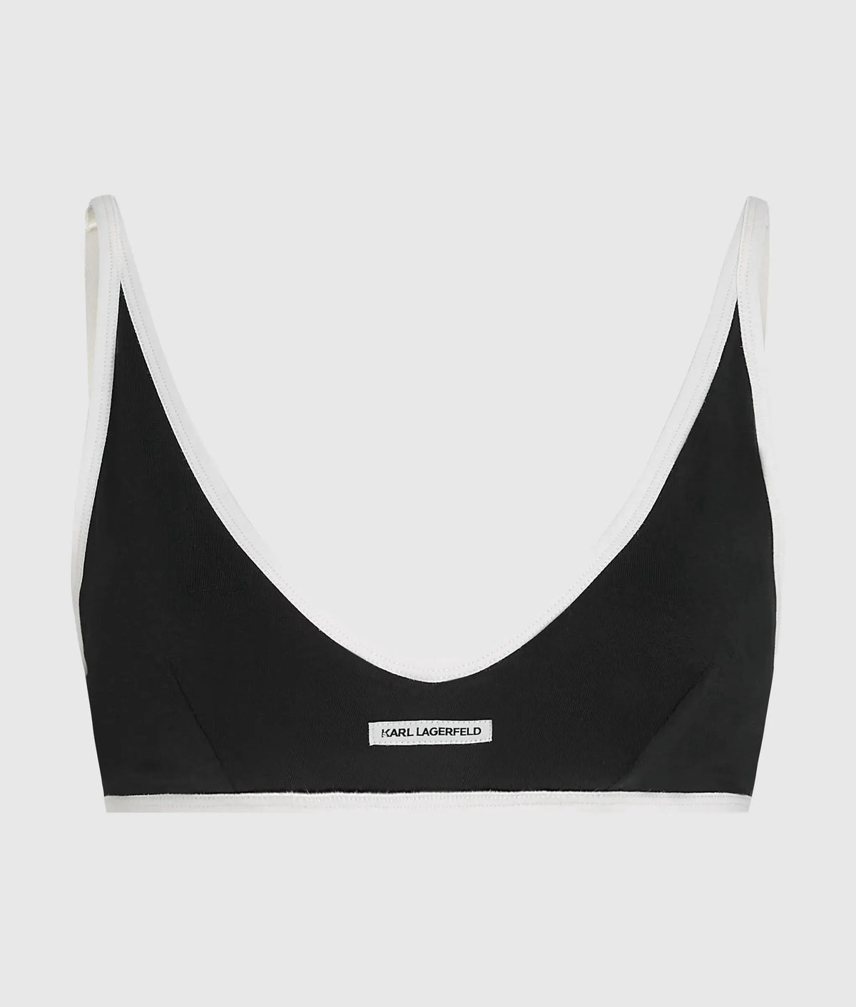 Monochrome triangle bra