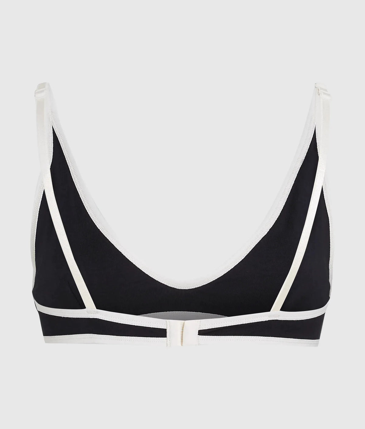 Monochrome triangle bra