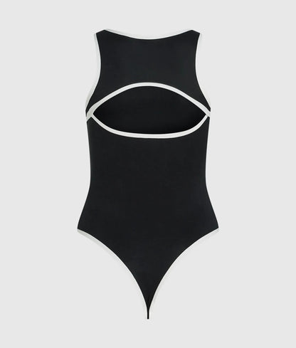 Monochrome thong bodysuit