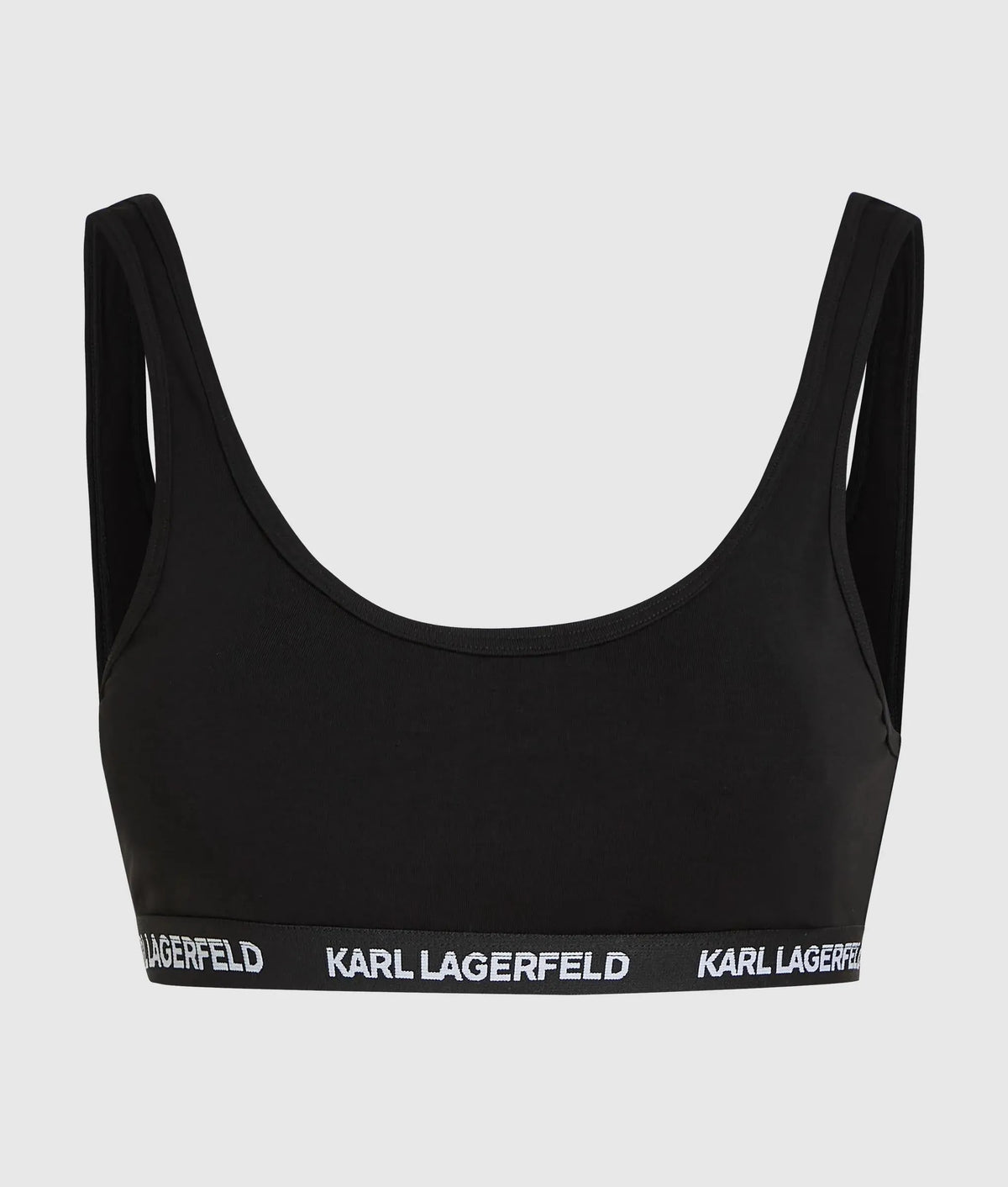 Logo scoop-neck bralette