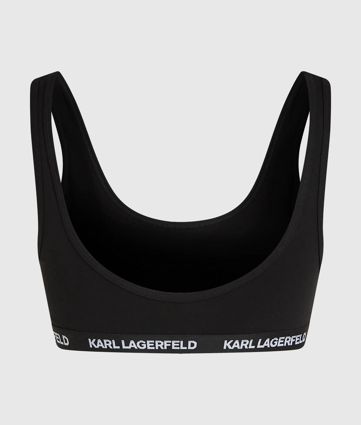 Logo scoop-neck bralette