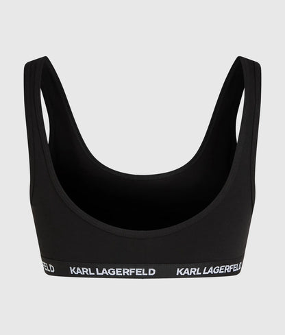 Logo scoop-neck bralette