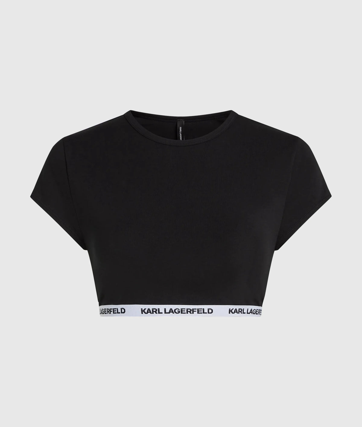 Logo band crop top
