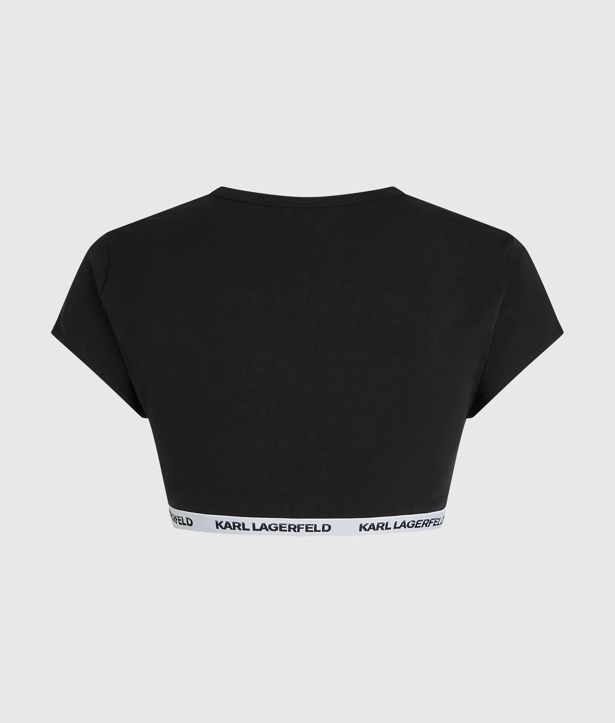 Logo band crop top
