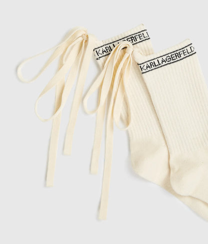 Logo lace-up socks – 2-pack