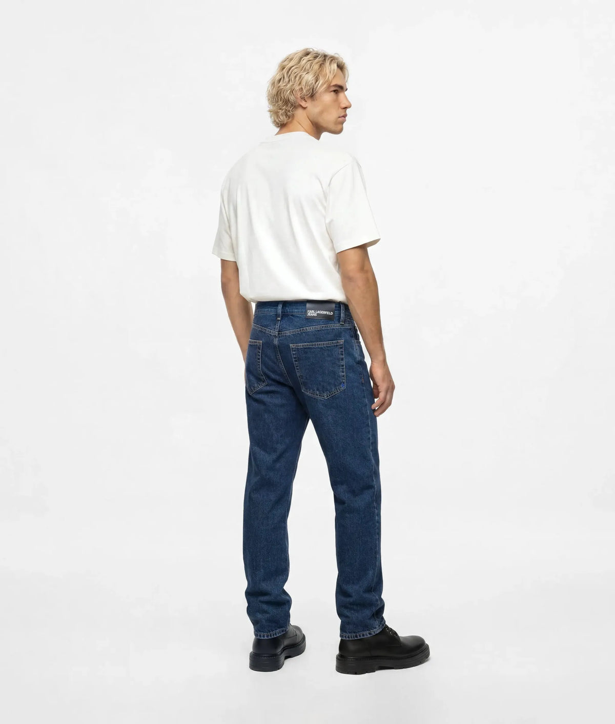 Logo straight jeans