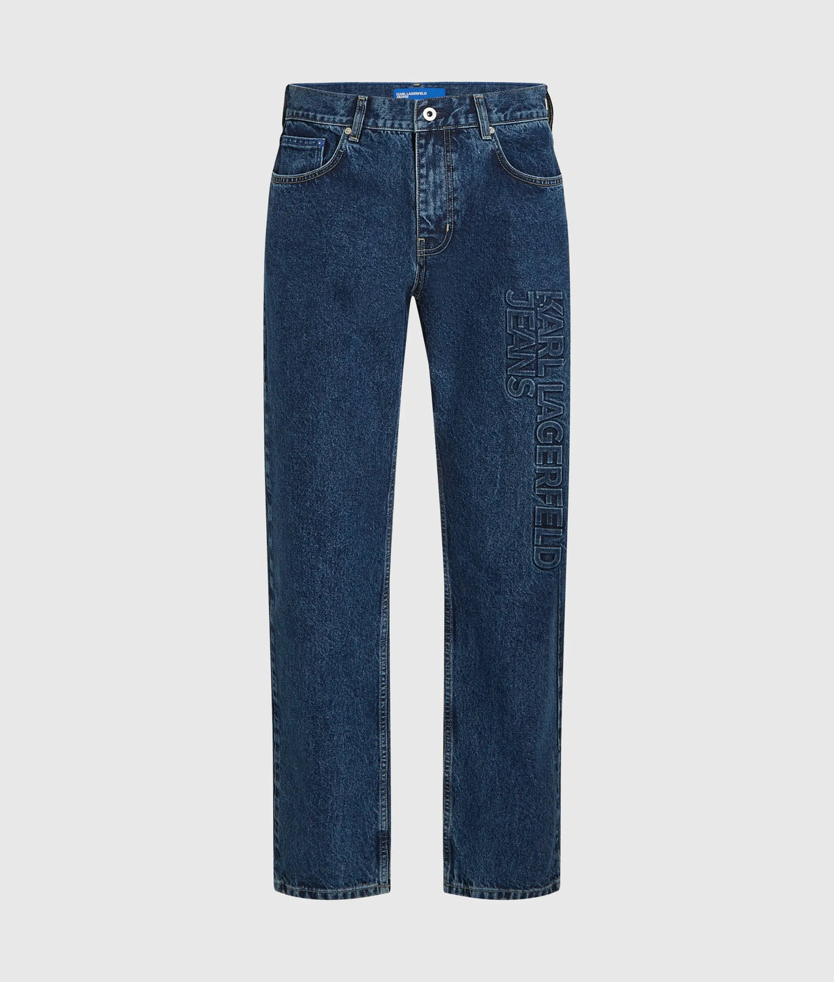 Logo straight jeans