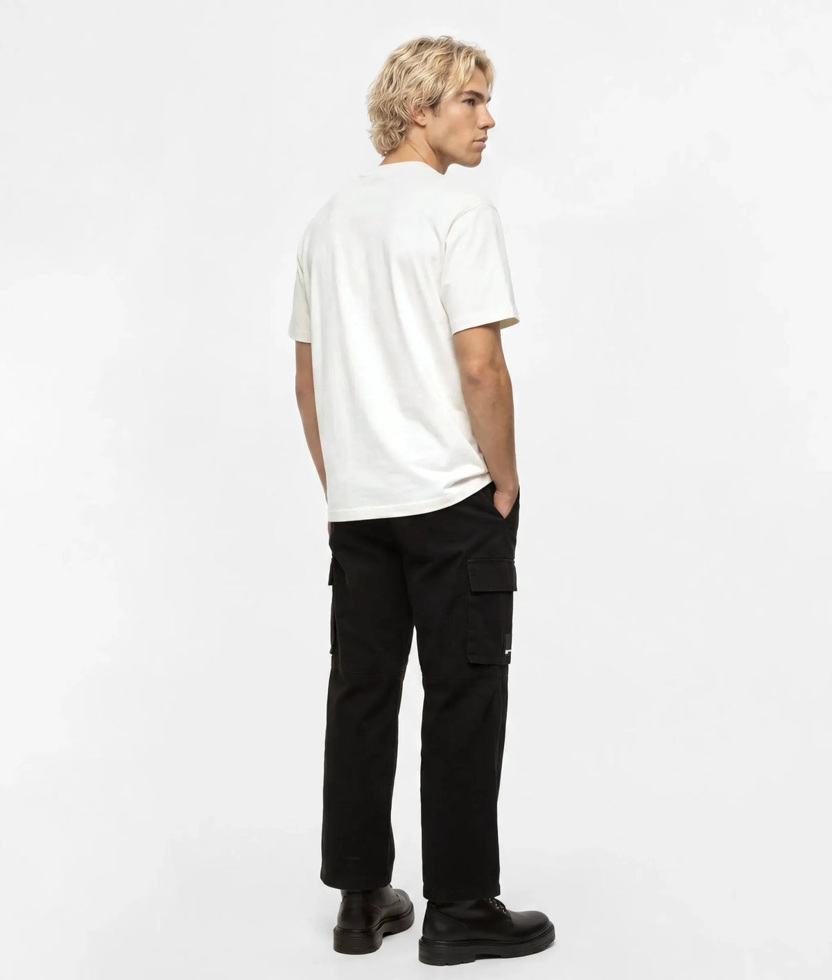 Coated cotton cargo pant