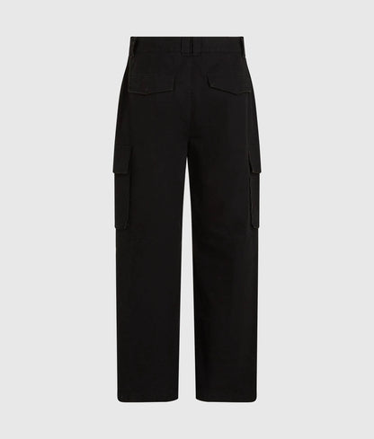 Coated cotton cargo pant