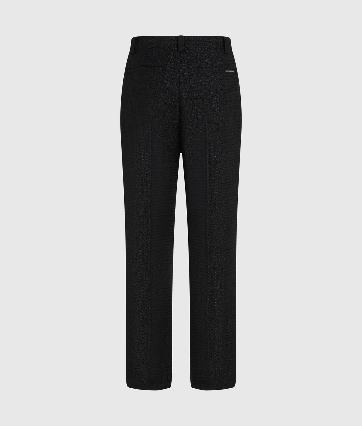 Straight-leg bouclé pants