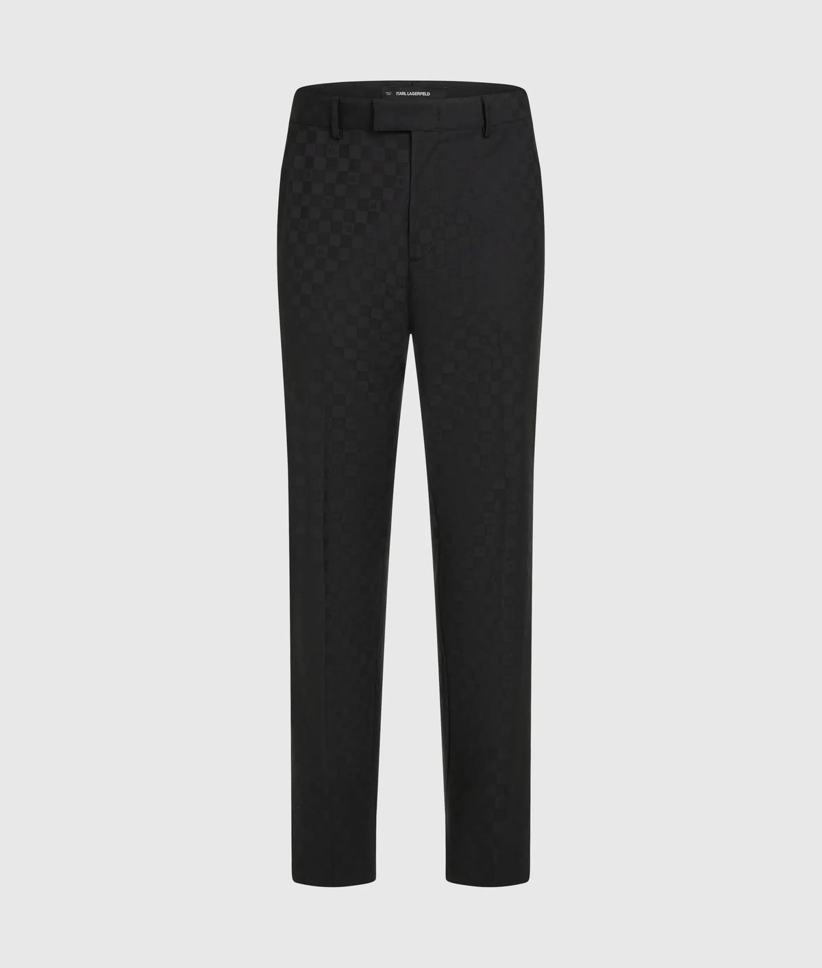 Monogram checked suit pants