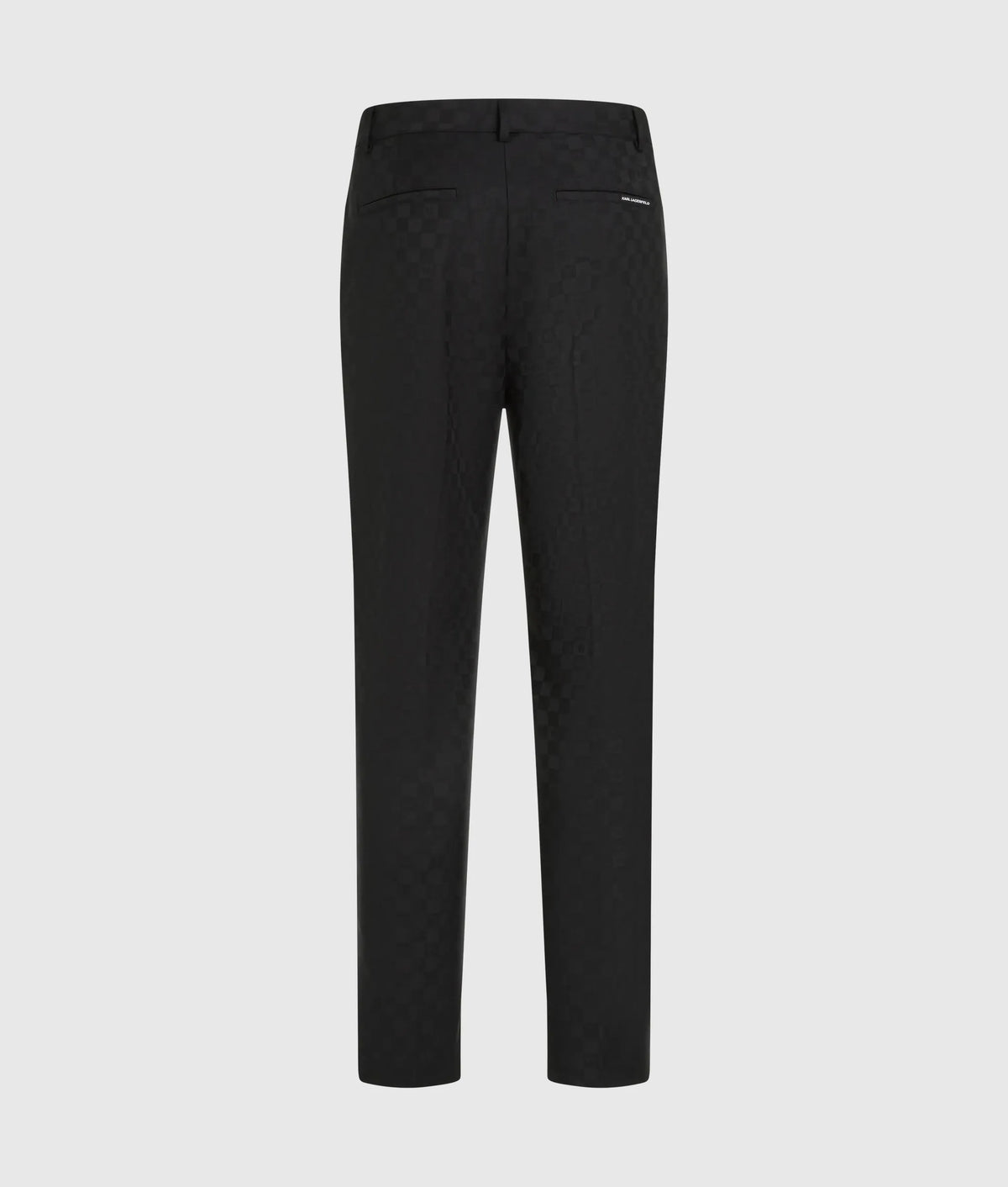 Monogram checked suit pants