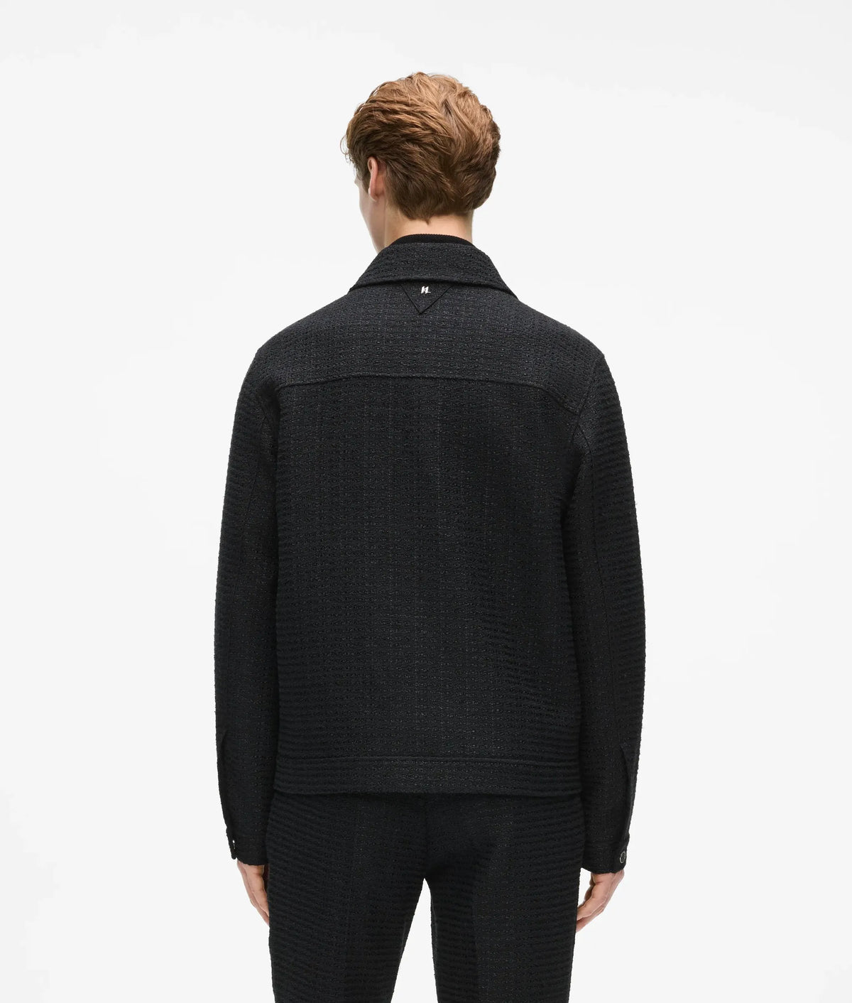 Bouclé zip-up jacket