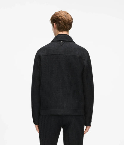 Bouclé zip-up jacket