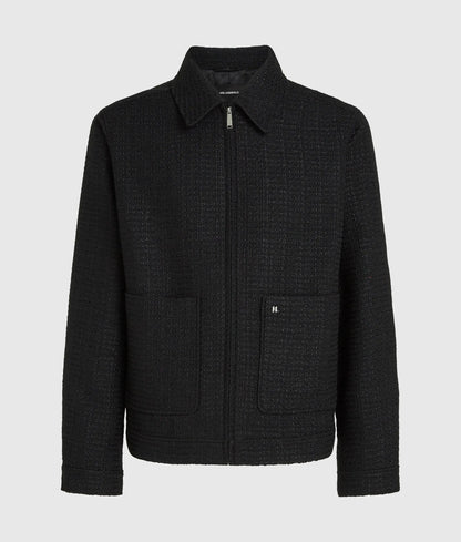 Bouclé zip-up jacket