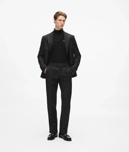 Checked double-breasted blazer